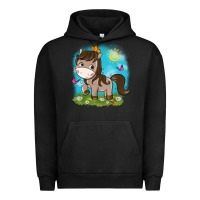 Pigment Black little cute horse Urban Hoodie - NancyCooperArtShop