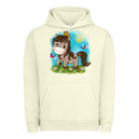 Pigment Pistachio little cute horse Urban Hoodie - NancyCooperArtShop