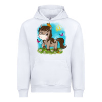 White little cute horse Urban Hoodie - NancyCooperArtShop
