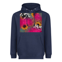 Navy pink glitter leopard cowhide Heavyweight Hoodie - JahusDesignShop