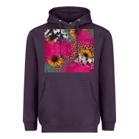 Plum pink glitter leopard cowhide Heavyweight Hoodie - JahusDesignShop