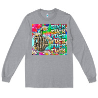 Heather Grey fuck everything skeletons Long Sleeve Tee - AdoDesignShop