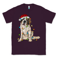Plum saint bernard with christmas lights Classic Tee - RanaPortraitStore