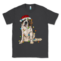 Smoke saint bernard with christmas lights Classic Tee - RanaPortraitStore