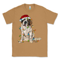 Toasted Coconut saint bernard with christmas lights Classic Tee - RanaPortraitStore