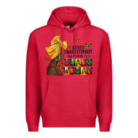Cardinal never understimate the power of a black woman Premium Hoodie - MaliasSmallBusiness