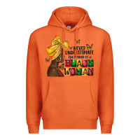 Carrot never understimate the power of a black woman Premium Hoodie - MaliasSmallBusiness