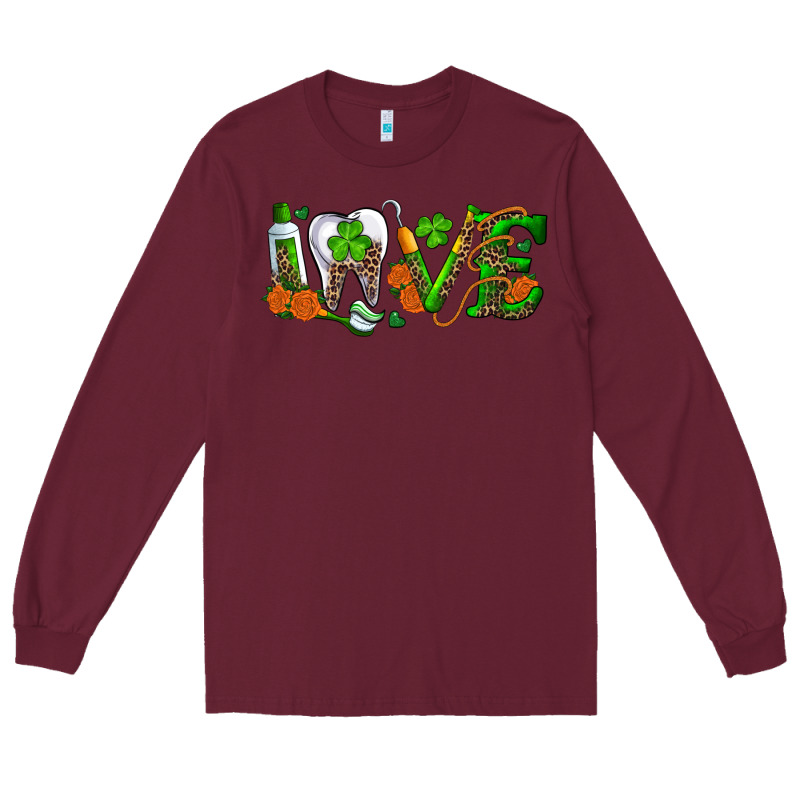 Dental Love St. Patricks Day Long Sleeve Tee by RanaPortraitStore | Teevron