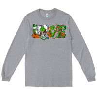 Heather Grey Dental Love St. Patricks Day Long Sleeve Tee - RanaPortraitStore