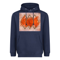 Navy orange glitter Heavyweight Hoodie - JahusDesignShop