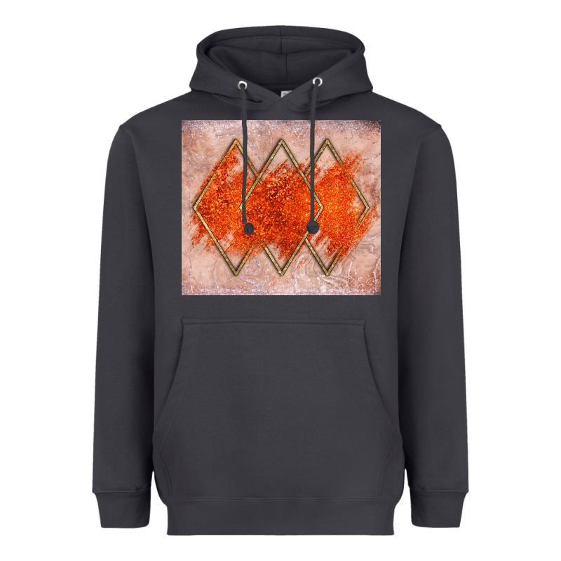 Orange Glitter Heavyweight Hoodie by JahusDesignShop | Teevron