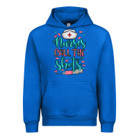 Cobalt nurses call the shots Urban Hoodie - NancyCooperArtShop