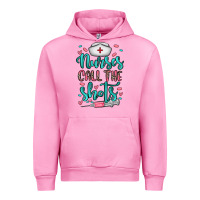 Fuchsia Pink nurses call the shots Urban Hoodie - NancyCooperArtShop