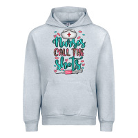 Heather Grey nurses call the shots Urban Hoodie - NancyCooperArtShop