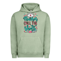 Pigment Oil Green nurses call the shots Urban Hoodie - NancyCooperArtShop