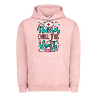Pigment Salmon nurses call the shots Urban Hoodie - NancyCooperArtShop