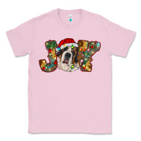 Bubblegum Pink Saint Bernard Christmas joy, Classic Tee - RanaPortraitStore