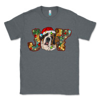 Charcoal Heather Saint Bernard Christmas joy, Classic Tee - RanaPortraitStore