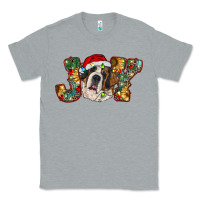 Heather Grey Saint Bernard Christmas joy, Classic Tee - RanaPortraitStore