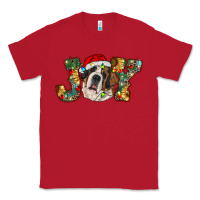 Red Saint Bernard Christmas joy, Classic Tee - RanaPortraitStore