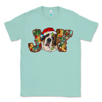 Seafoam Saint Bernard Christmas joy, Classic Tee - RanaPortraitStore