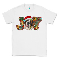 White Saint Bernard Christmas joy, Classic Tee - RanaPortraitStore
