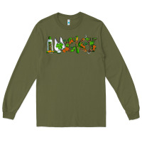 Army Green Dental Love St. Patricks Day Long Sleeve Tee - RanaPortraitStore