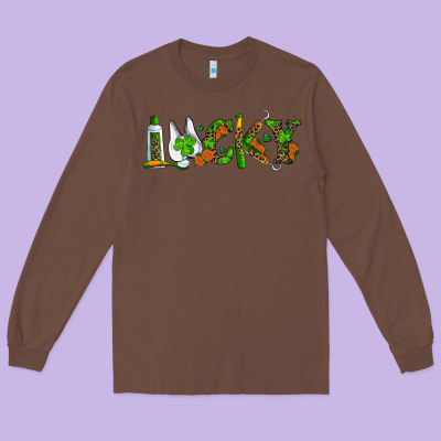 Long Sleeve Tee Dental Love St. Patricks Day
