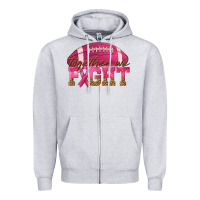 Heather Grey Together We Fight Zipper Hoodie - texasbilliewilder