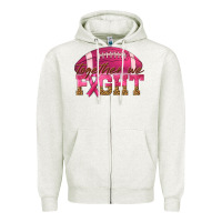 Oatmeal Heather Together We Fight Zipper Hoodie - texasbilliewilder