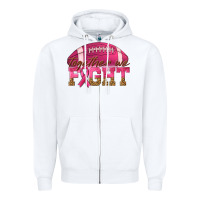 White Together We Fight Zipper Hoodie - texasbilliewilder