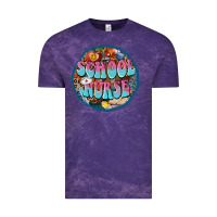 Cloud Purple western groovy school nurse Vintage Tee - BarkalooDesign