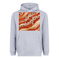Heather Grey orange glitter Heavyweight Hoodie - JahusDesignShop