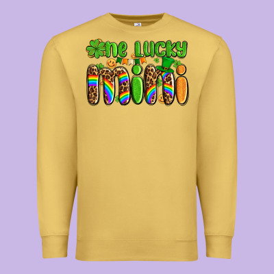 St Patricks One Lucky Mini Premium Sweatshirt Designed By Adodesignshop