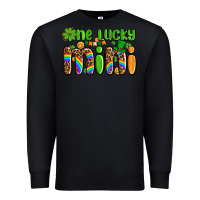 Black st patricks one lucky mini Premium Sweatshirt - AdoDesignShop