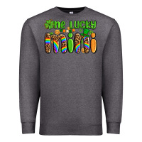 Charcoal Heather st patricks one lucky mini Premium Sweatshirt - AdoDesignShop