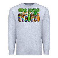 Heather Grey st patricks one lucky mini Premium Sweatshirt - AdoDesignShop