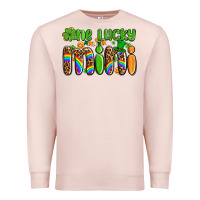 Pale Pink st patricks one lucky mini Premium Sweatshirt - AdoDesignShop