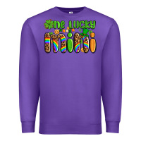 Purple st patricks one lucky mini Premium Sweatshirt - AdoDesignShop