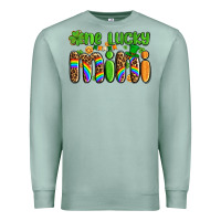 Seafoam st patricks one lucky mini Premium Sweatshirt - AdoDesignShop