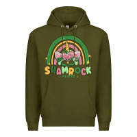Army Green shamrock cutie Premium Hoodie - MaliasSmallBusiness