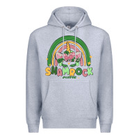 Heather Grey shamrock cutie Premium Hoodie - MaliasSmallBusiness