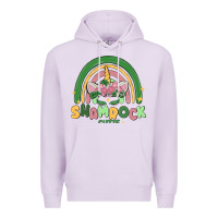 Lilac shamrock cutie Premium Hoodie - MaliasSmallBusiness