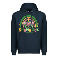 Navy shamrock cutie Premium Hoodie - MaliasSmallBusiness