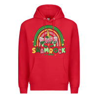 Red shamrock cutie Premium Hoodie - MaliasSmallBusiness
