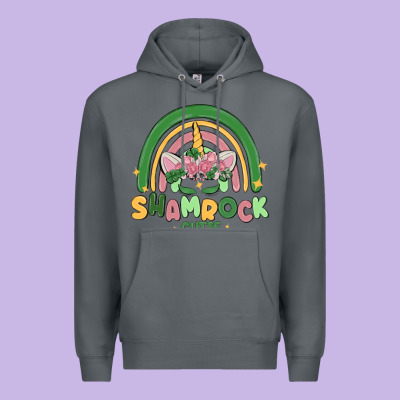 Shamrock Cutie Premium Hoodie Designed By Maliassmallbusiness