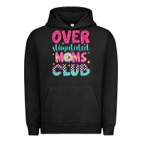 Pigment Black over stimulated moms club Urban Hoodie - NancyCooperArtShop