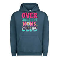 Pigment Midnight Navy over stimulated moms club Urban Hoodie - NancyCooperArtShop