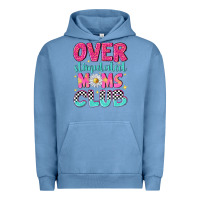 Pigment Pebble Blue over stimulated moms club Urban Hoodie - NancyCooperArtShop