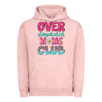 Pigment Salmon over stimulated moms club Urban Hoodie - NancyCooperArtShop